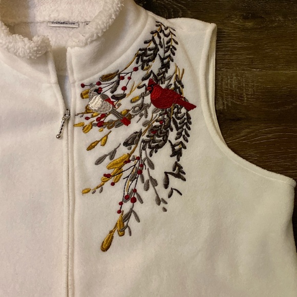 Croft&Barrow Fleece zip up Vest - Picture 4 of 7